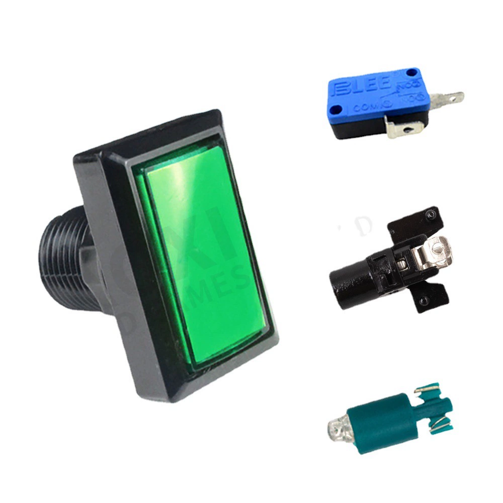 Rectangular game console, plastic button with light, switch key with accessories, x33