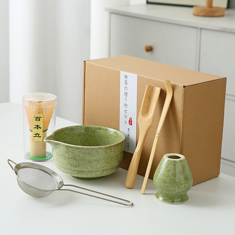 Japonés Matcha tazón Matcha túnica canción té herramientas de pedido taza de té de cerámica taza de té mezclador Matcha cepillo taza de té