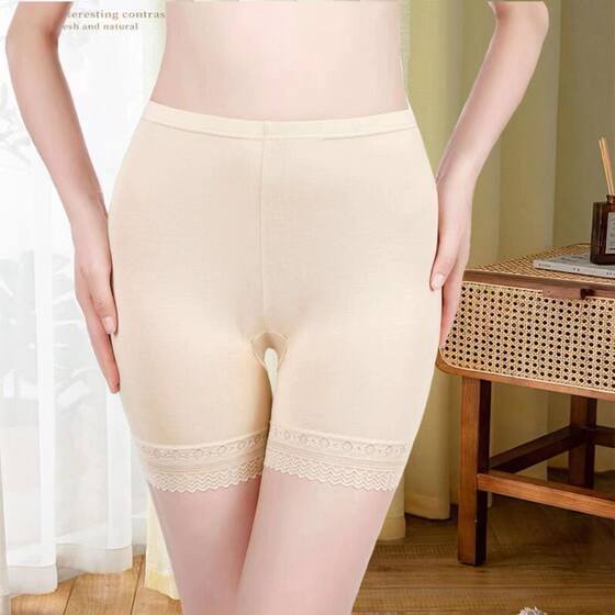Factory wholesale modal safety pants high waist three-point large size anti-light not curling leggings foreign trade hot