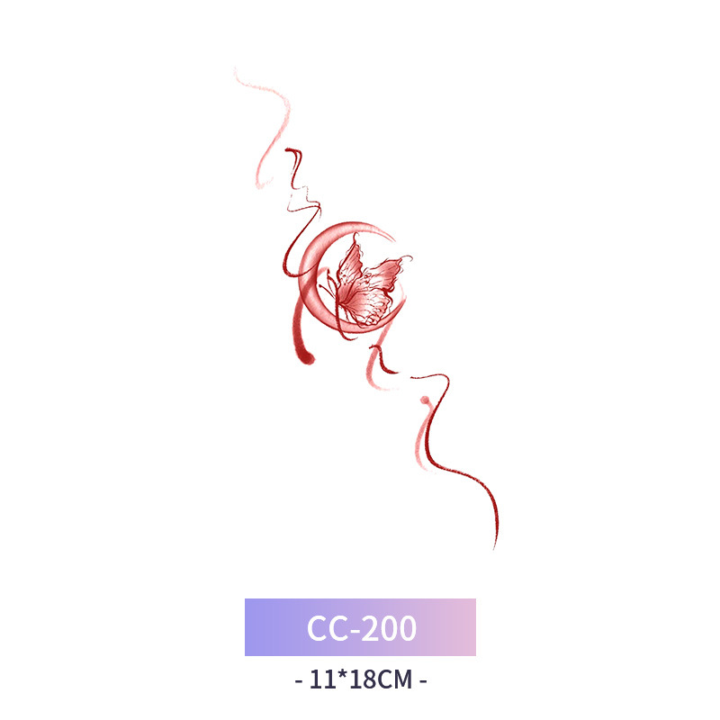 Transfronterizo en stock al por mayor de halloween colorido mariposa tatuaje pegatinas simulación sangrienta cicatriz pegatinas divertidas pegatinas impermeables