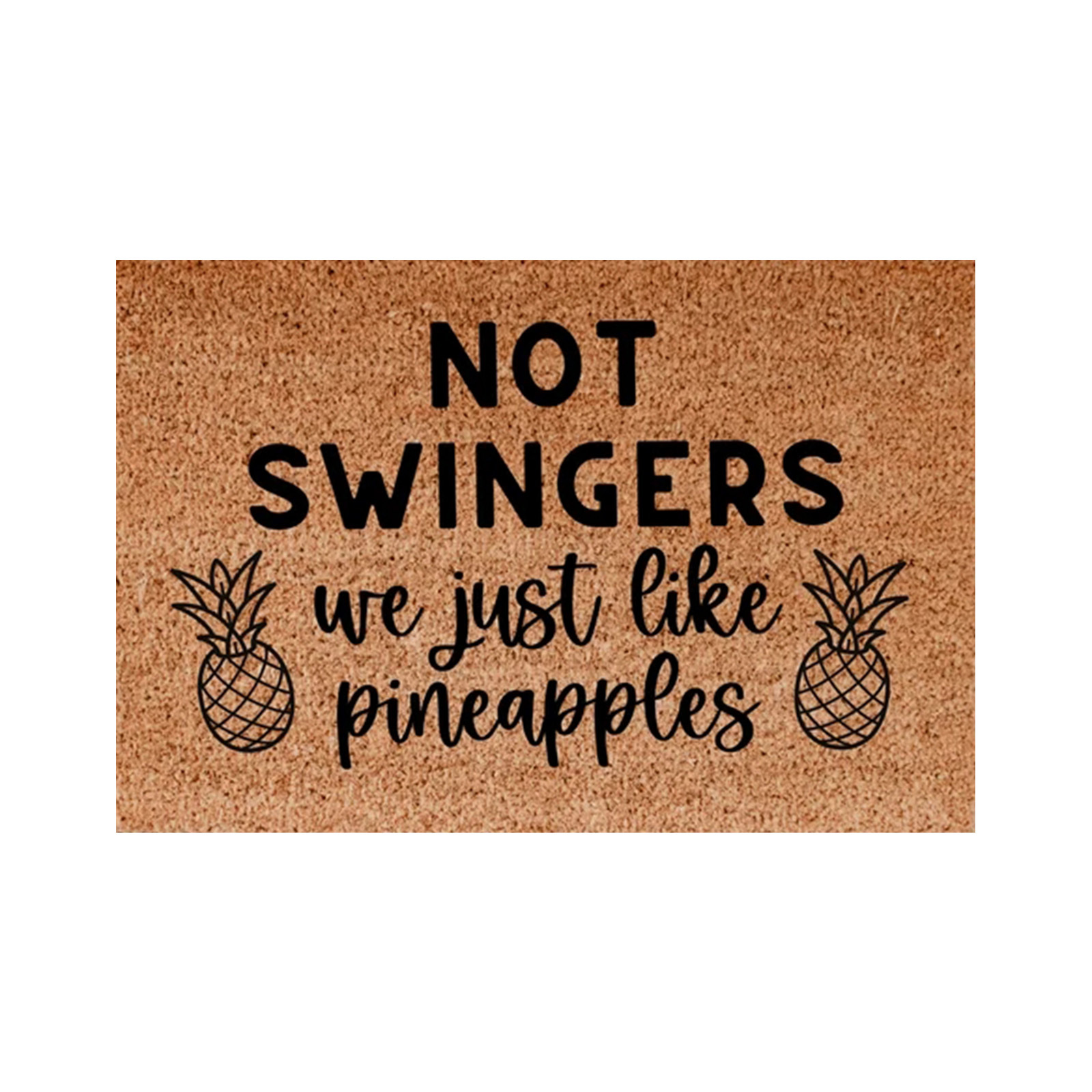 Protiskluzová rohožka do vstupních dveří Pineapple Element, savá rohožka do koupelny a kuchyně_voghion.com