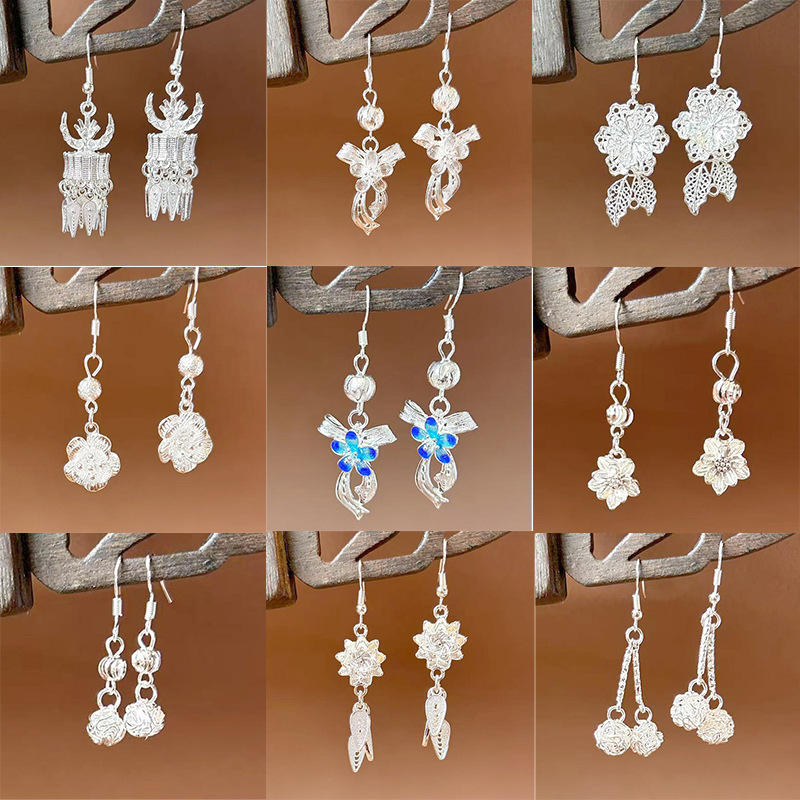 Ethnic retro earrings