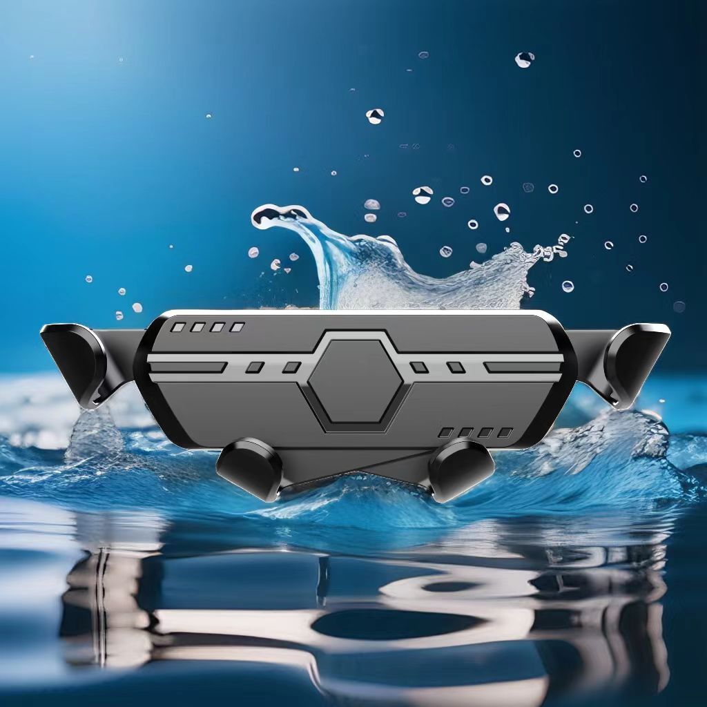 New car mobile phone bracket car air outlet one-word universal gravity navigation snap-on car mobile phone bracket