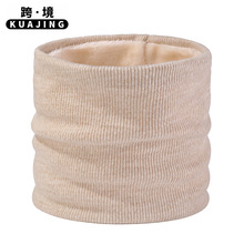 2025新款跨境秋冬男女秋冬双层加厚加绒保暖围脖韩版简约纯色脖套