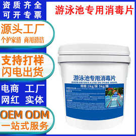 定制游泳池消毒片氯片消毒剂水质消毒粉游泳馆水世界清洁水处理