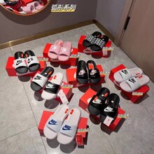 夏季弧形巴洛克棕男女情侣黑白魔术贴飞人拖鞋忍者鸳鸯运动一字拖