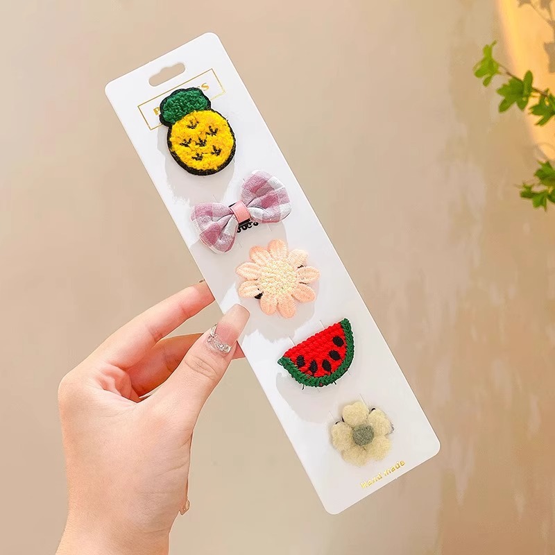 Niños lindos abrazaderas de pelo de tela para bebés, abrazaderas de pelo para bebés no lesionan el cabello para niños pequeños