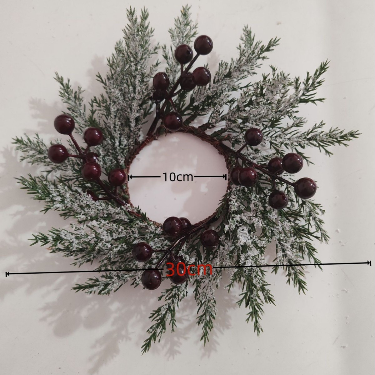 Amazon vende velas de Navidad Red Bow Guirnalda Navidad ventana puerta colgante Candelabro Guirnalda