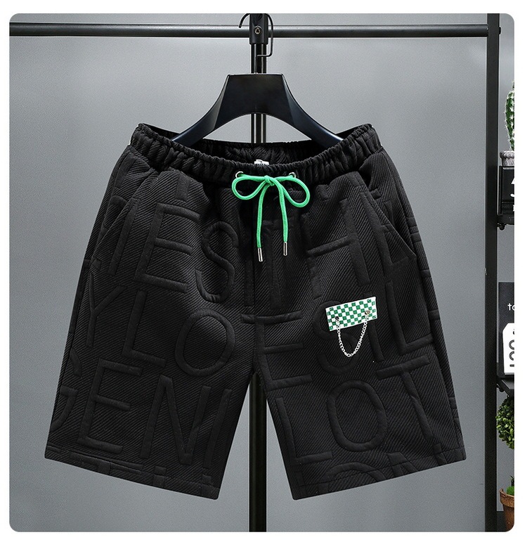 Plus Size Men's Summer Loose Shorts Trendy Five-Point Beach Pants Casual Mid-Length Fashion_viptrois.com