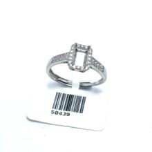 s925�������а׽�ɫ��ָ4*6���βʱ�diy��Ƕ����ϵ�г���ֱ������