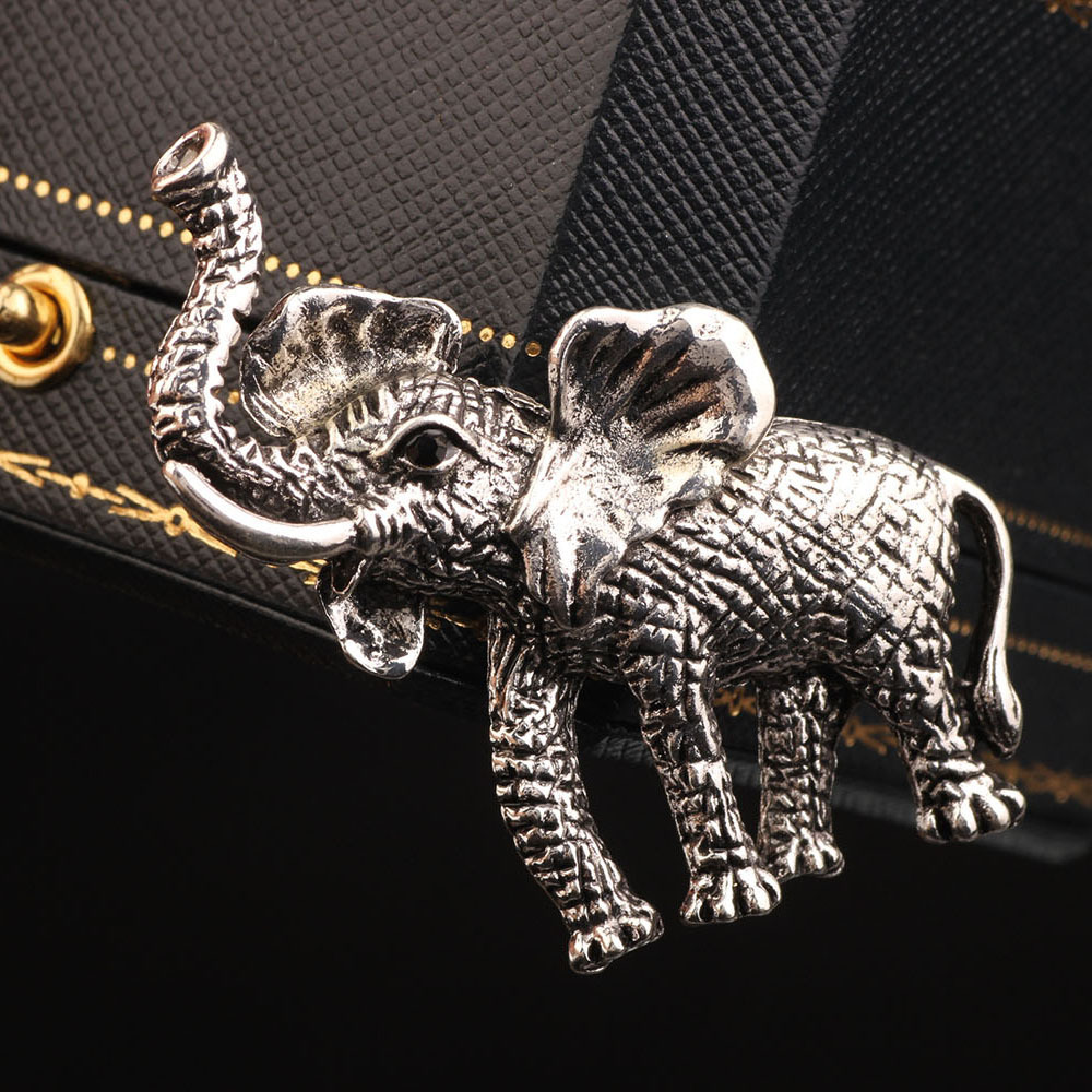 Retro, Simple Style Style Retro Simple Style Pin Elephant Zinc Alloy Plating Unisex Brooches