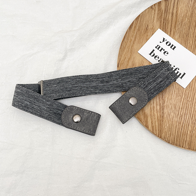 Cinturón invisible sin costuras pantalones perezosos elásticos cinturón de jeans pantalones de hombre de mujer cintura apretada artefacto Mujer