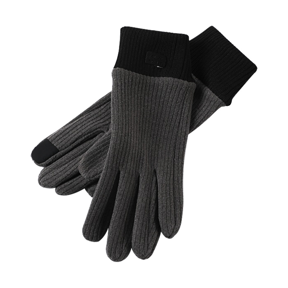 Guantes cálidos para mujer, compatibles con pantalla táctil, resistentes al viento, resistentes al frío, adecuados para ciclismo y conducción, estilo coreano, bonitos, aptos para estudiantes, con forro polar, gruesos, guantes de otoño e invierno.