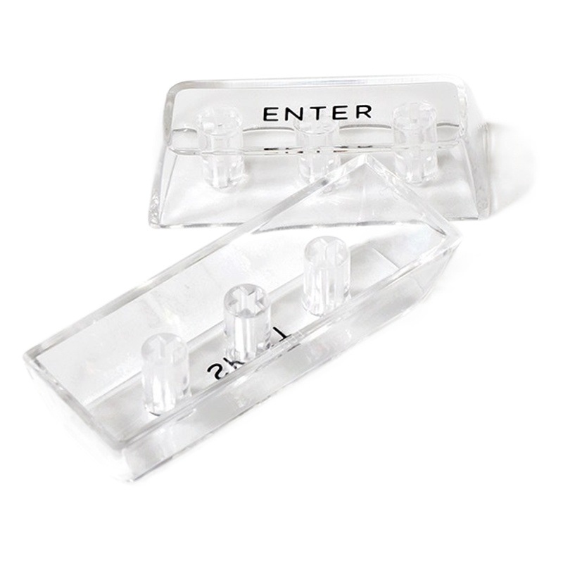 Totalmente transparente keycap de cristal DIY personalizado Teclado mecánico keycap universal 132 clave grande conjunto completo keycap transparente