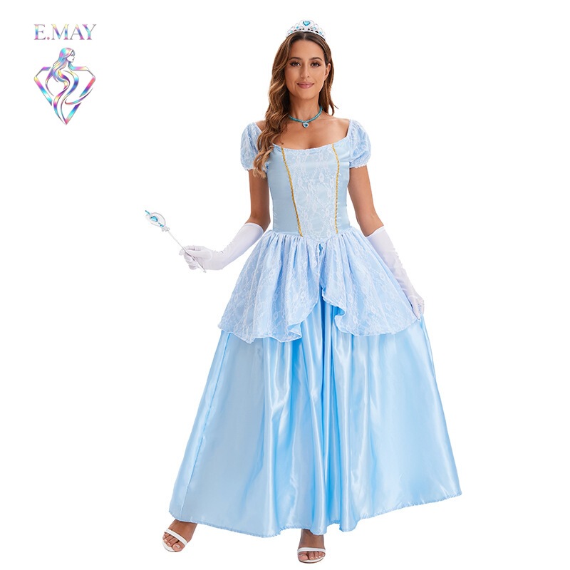 Halloween Cosplay Cinderella Sissi Princess Dress Cos Costume Stage Costume Drama Dress Halloween Cosplay Cinderella Sissi Princess Dress Cos Costume Stage Costume Drama Dress