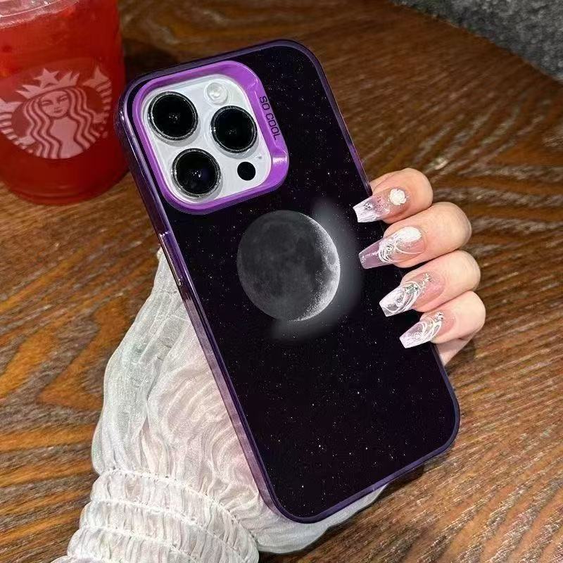 Color plata concha-púrpura-luz solar luna ASD123