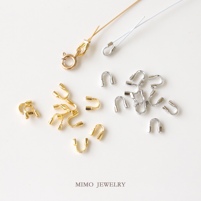 100 Pieces/Copper U-Shaped Tail Clasps Open Positioning Clasps Handmade DIY Materials for Making Necklaces, Bracelets, and Jewelry Accessories