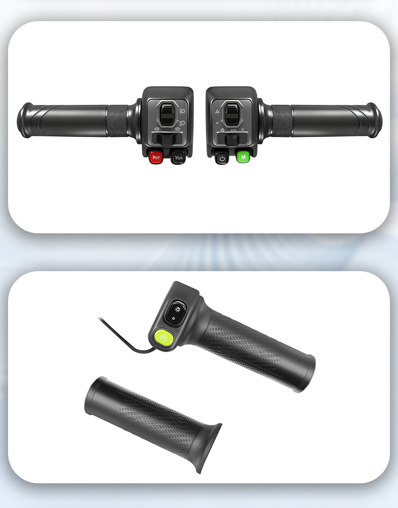 Suitable for Aima Electric Vehicles, Left and Right Speed Controllers, Throttle Combination, Aircraft Handlebars, Disc Brake Upper Pump Assembly