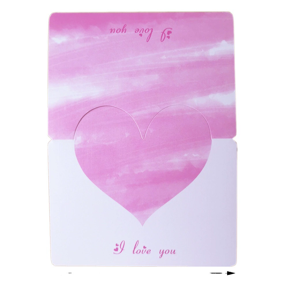 Креативная маленькая свежая открытка-букет в форме сердца, поздравительная открытка в форме сердца, свадебное благословение, небольшой подарок, подарочная карта