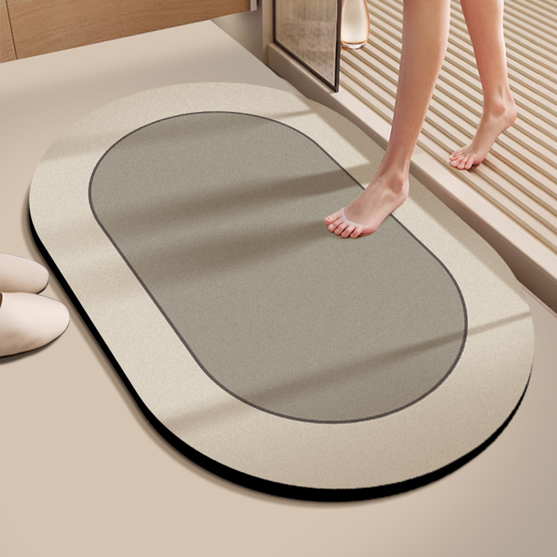 トイレマット浴室滑り止め吸水トイレ強入り口トイレ珪藻泥速乾足マットカーペット風呂|undefined