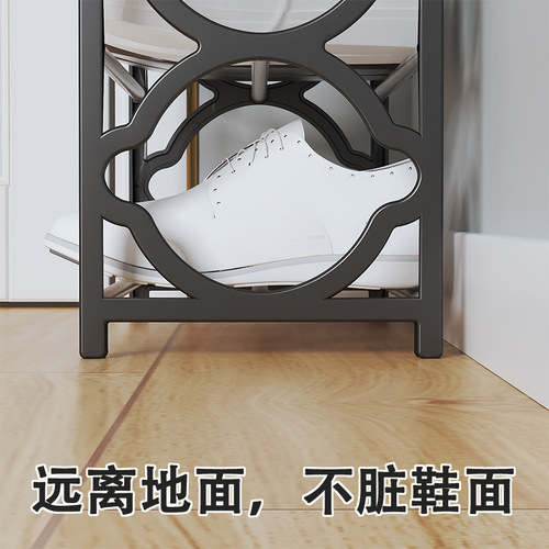 Shoe rack simple lace four-layer shoe rack doorways household storage shoe cabinet dormitory economical dustproof shoe rack