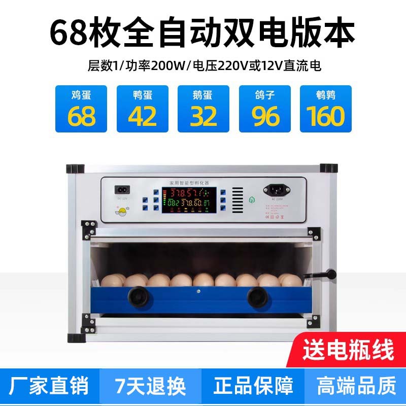 Suministro directo del fabricante: incubadora de huevos para codornices y pollitos, incubadora de huevos pequeña para el hogar, incubadora de aves de corral.