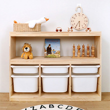 宝宝玩具收纳柜大容量储物整理架幼儿园多层教具柜打造蒙氏儿童房