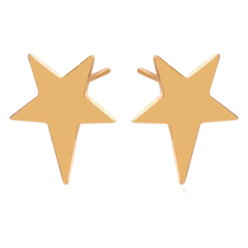 Pendientes de aleación simples y únicos de Xuping Jewelry para mujer, pendientes de estrella elegantes y de alta gama, joyería al por mayor.