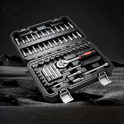 Mühərrik tənzimləmə alətləri – Household Repair Tool Set - 57pc-split-box-outer-box-color-random