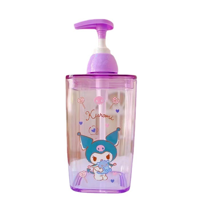 かわいいマカロン色420ml押圧ローションボトル家庭用シャンプー入浴剤手洗い液分注空ボトル|undefined