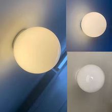 北欧极简设计师款圆球玻璃壁灯客厅大功率卫生间简约卧室床头灯