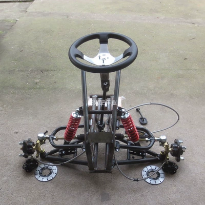 Modified four-wheel go-kart front axle Motorcycle frame