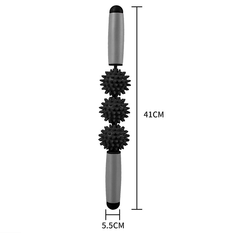 Bolas de erizo relajación musculares de pierna masaje deportivo rodillo equipo de masaje fitness yoga palo de masaje erizo