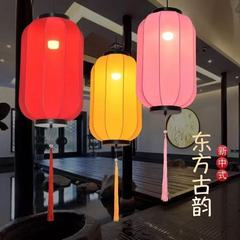 中国式布芸提灯古典カラー手描き中国風長冬瓜レストランホテルデパート結婚祝い飾りシャンデリア