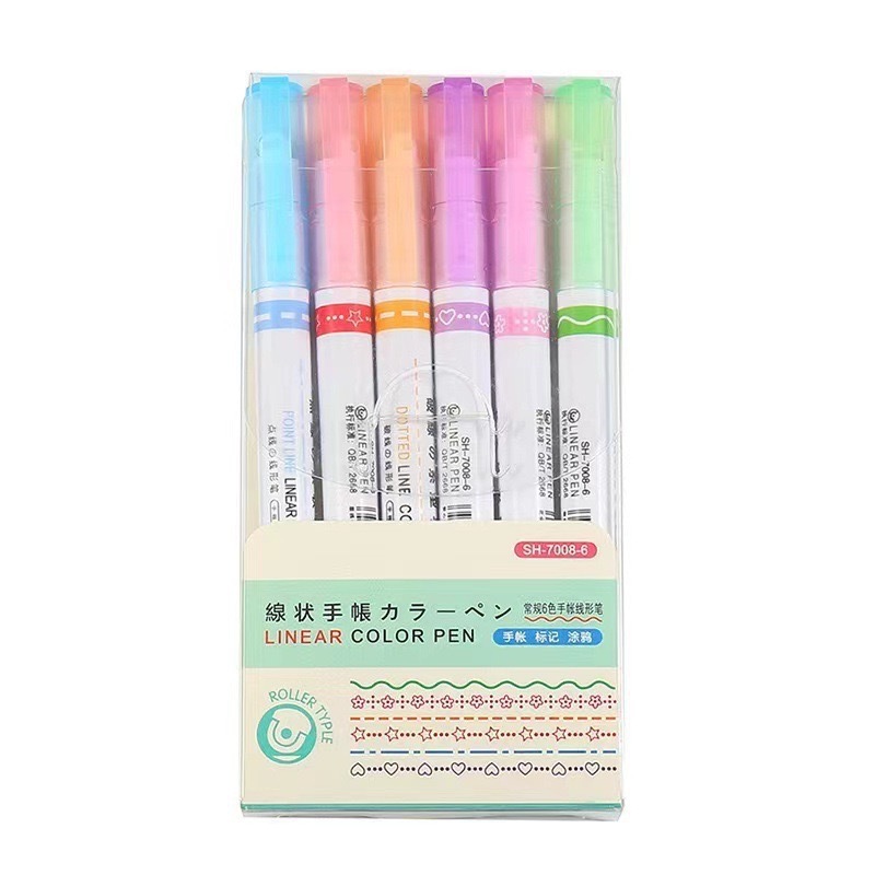 蛍光ペン、花型輪郭ペン、カーブペン、手書き新聞カラーペン、細波マーカーペン、学生マーカーペン|undefined