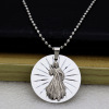 Metal fashionable necklace suitable for men and women, accessory, pendant, suitable for import