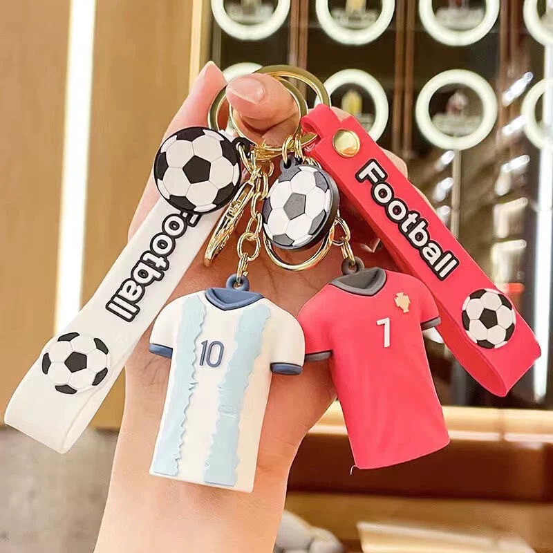Creative World Football Cup Classic Star Jersey Keychain Personalized Bag Car Keychain Souvenir Pendant