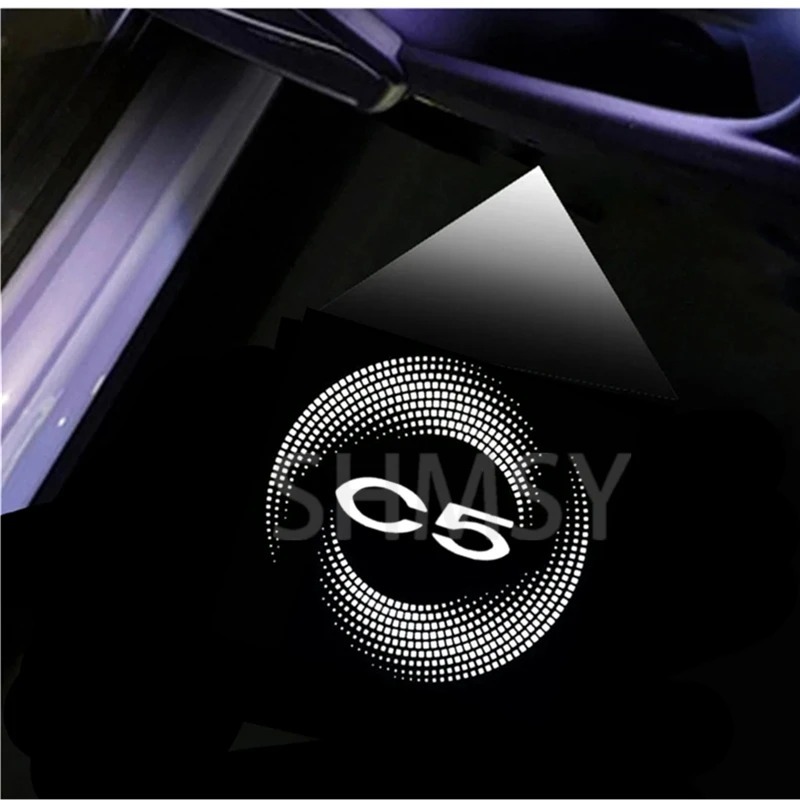 Alta definición Citroën Citroën C5 X7 II luces de bienvenida especial modificación lámpara láser LED lámpara de puerta de automóvil image 6
