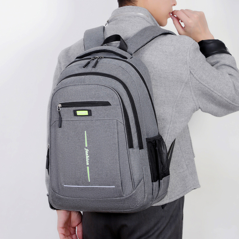 Mochila transfronteriza nueva a prueba de salpicaduras para hombres, mochila para computadora de viaje de negocios de gran capacidad, mochila casual simple para mujeres