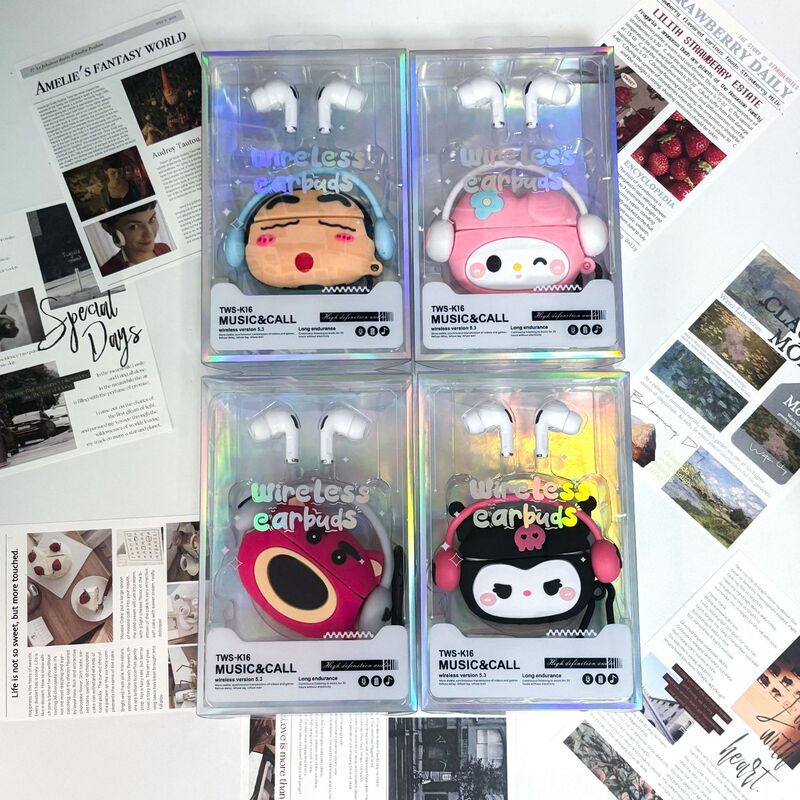 2025年 クロスボーダー Bluetoothイヤホン TWS 漫画風 インイヤー型 ノイズキャンセリング 超長バッテリー寿命 メカ風 スポーツイヤホン ステレオ|undefined