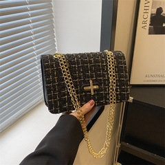 高級感復古鏈條小方包包女2024新款時尚單肩包跨境外貿代發斜挎包