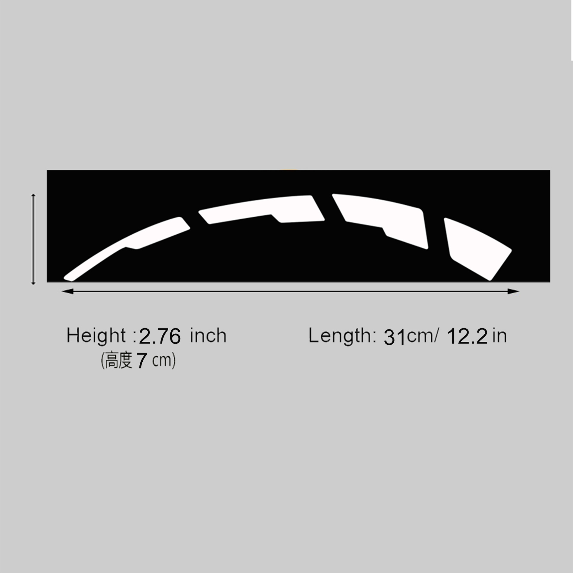 【Integrated Blade】Tire Blade Decorative Sticker Car Modification Sticker Pvc Soft Rubber Tire Letter Sticker for Vehicles