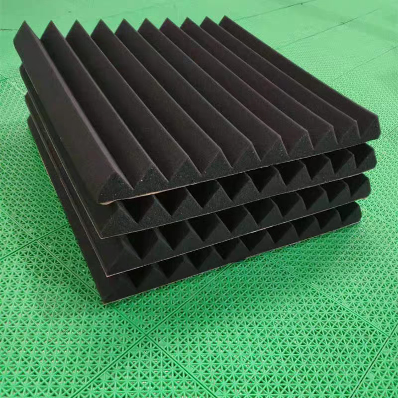Triángulo ranura de absorción de sonido algodón protección del medio ambiente retardante de llama pared interior a prueba de sonido estudio de grabación de algodón hogar autoadhesivo absorbente de sonido material a prueba de sonido