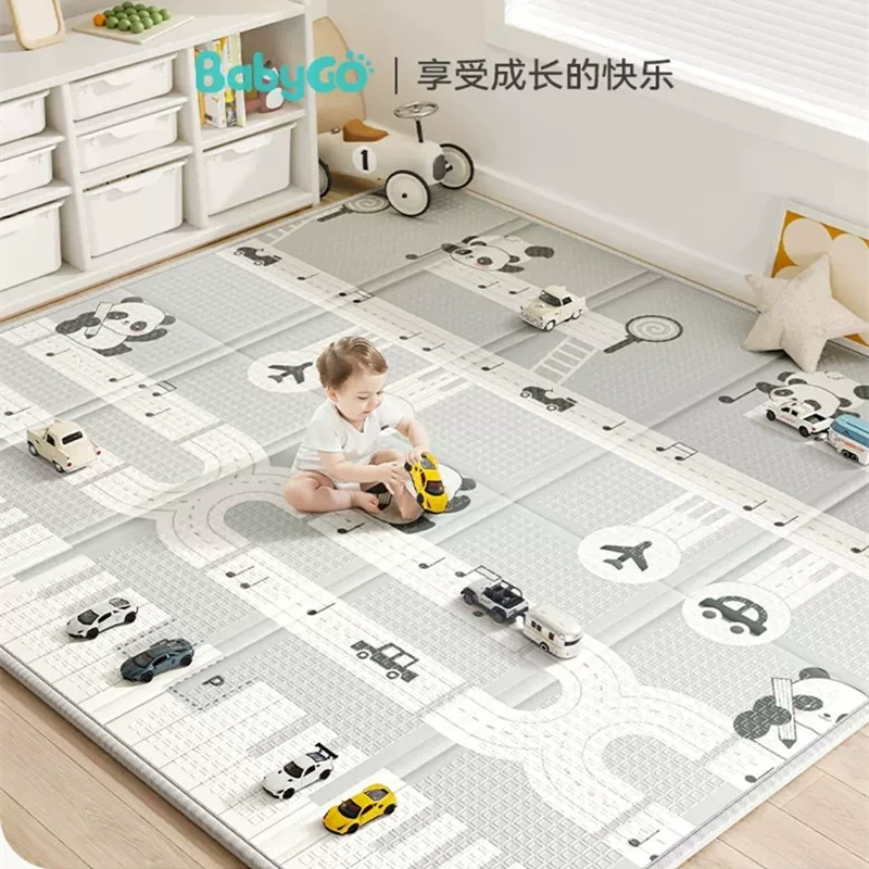 Babygo коврик для ползания, утолщённый детский напольный коврик для дома XPE, складной, грязеотталкивающий, коврик для ползания детей типа A