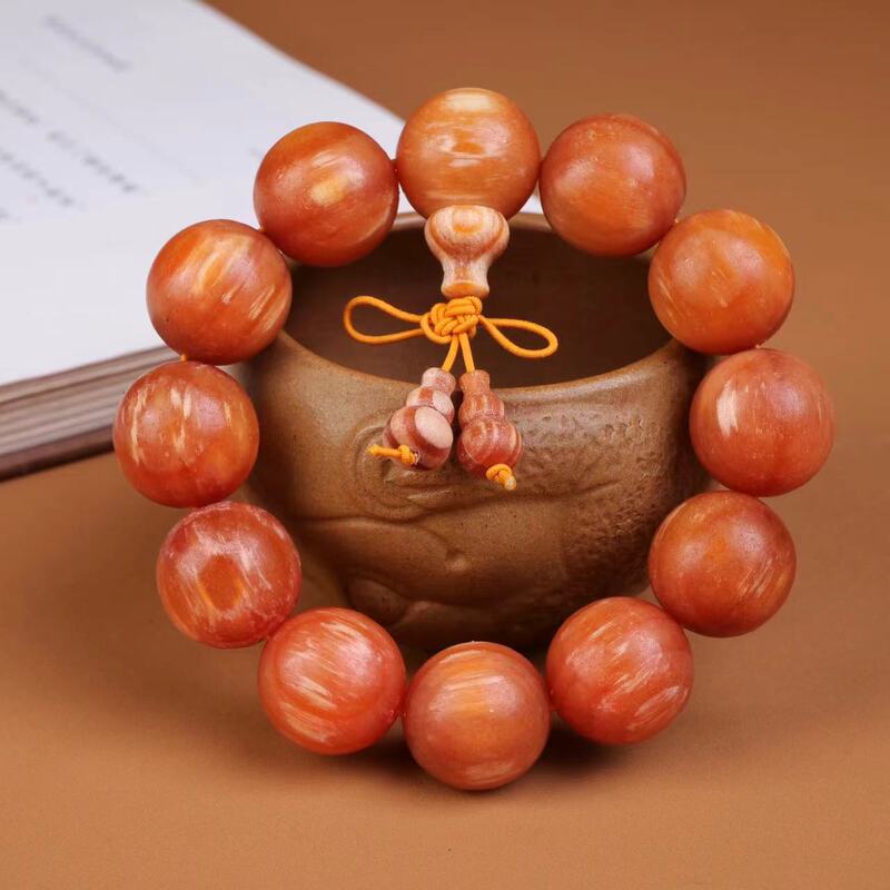 Emperor Blood Dragon Wood Bracelet 20 Full Light Northeast Aquilarius Pine Bracelet Men's and Women's Jewelry Wen Play Buddha Bead Manufacturers