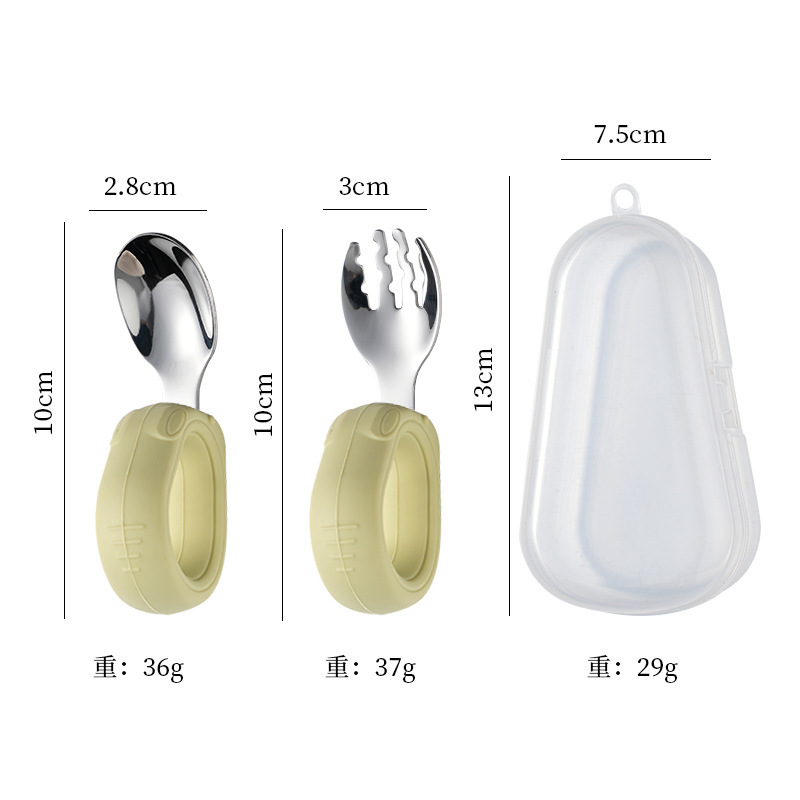 304 스트레이트 포크 + 수납박스 - 라이트그린