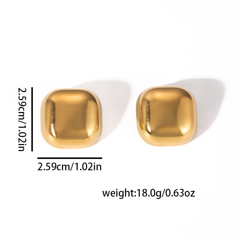 Pendientes de acero de titanio transfronterizos para mujer, lujo ligero, sentido de alta gama, temperamento retro de nicho, pendientes que no se desvanece, pendientes de todo fósforo al por mayor