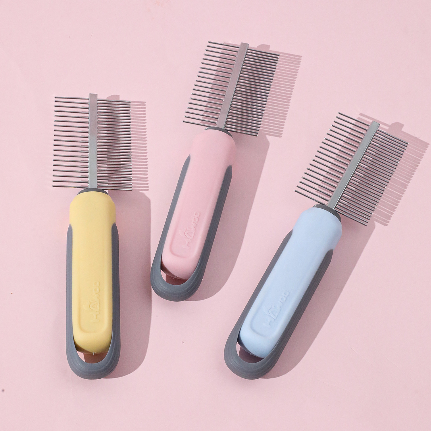 Nuevo peine autolimpiante Peine para gatos Peine para gatos Peine para mascotas Peine para gatos para depilación y limpieza Peine para gatos para depilación y pulgas Peine para ambos lados