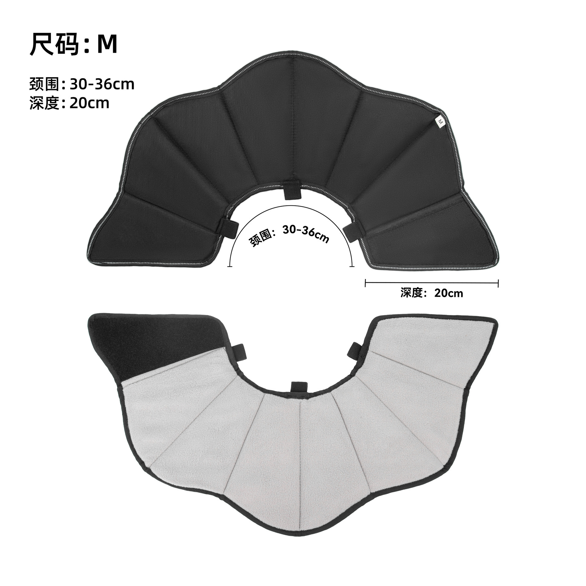 Exclutivo transfronterizo para el collar anti-lamido y anti-mordida después de la esterilización del anillo de Elizabeth, engrosamiento de la cabeza del perro, collar para mascotas al por mayor