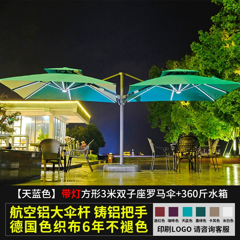 Sky blue solar LED model with 360 catties water-filled base